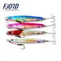 FJORD 20g/30g/40g/60g/80g Rigged Laser Body Sinking Fishing Lure Metal Lead Jig with Assist MUSTAD Hook - photo 2