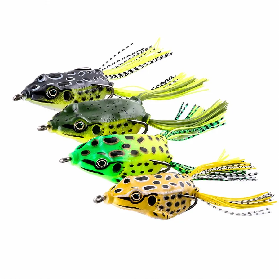 FJORD 3D Eyes Lifelike Bionic Baits Tackle Soft Plastic Bait Frog Fishing Lure