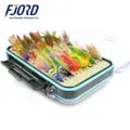 FJORD Promotion 64pcs/set With Box Dry Fishing Tackle Fly Fishing Lure Mosquito Flies Lures Hook Fishing Lure Set - photo 4