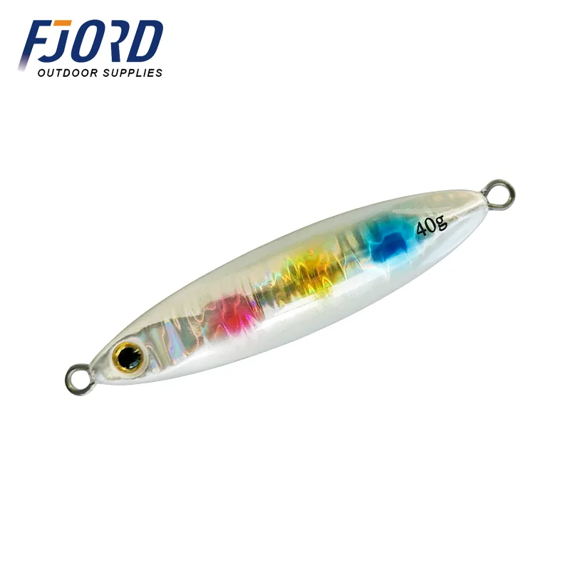 FJORD 30g40g60g Small Shore Cast Iron Metal Sequins Lures Bait Iron Slow Jig Bait Saltwater Jigging Fishing Lure