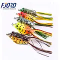 FJORD High Quality Handmade Bass Snakehead Frog Lure Soft Hollow Body Fishing Frog Lure Made China PVC Plastic 10g River Lake - photo 1