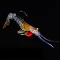 FJORD Hot Sell Hide Lead Head Hook Luminous Eyes 3-11g Fishing Bait 5 Section Japanese Soft Plastic Shrimp Fishing Lure - photo 2