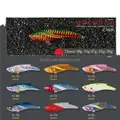 FJORD Hot 75mm Metal Hard Baits Spoon Metal VIB Lures Sequins Fish Hard Vibe Bait Spoon Bass Vibration Stamping Fishing Lure - photo 2