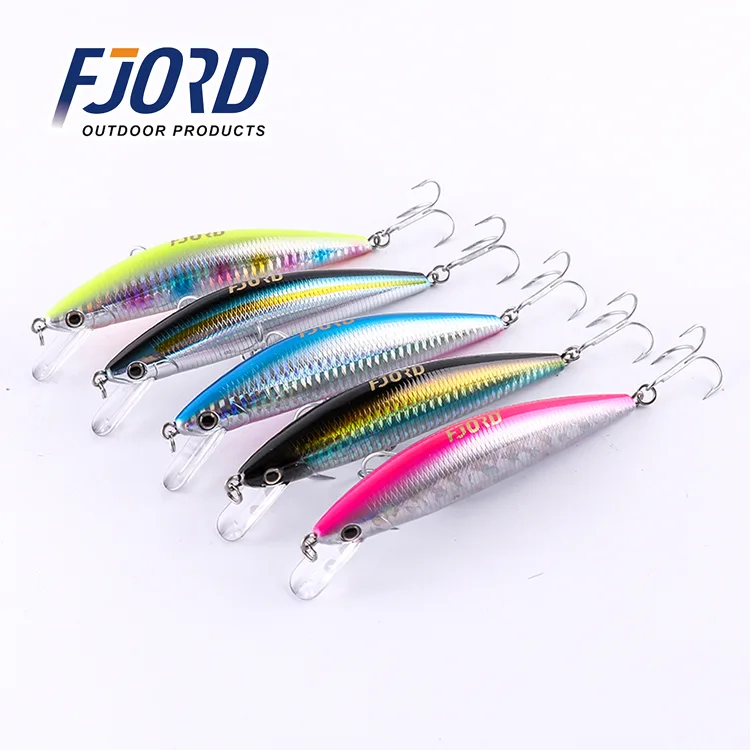 FJORD 120mm Minnow Lure Treble Hook Metal Sequins Fishing Tackle for Carp and Bream in River and Lake Hard Fishing Spoon Lure