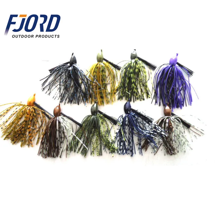 Rubber Jig Bass Fishing Lure Lead Swim Bait Flipping Jig Heads for Freshwater Saltwater