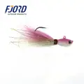 FJORD 10g to 10oz Lure Fishing Jigging Lures Steel Bucktail Lead Head Jigs with Deer Hair Ocean Boat Targeting Bass Carp Shark - photo 4