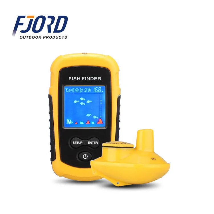 Portable LCD Fish Finder 100M Sonar Depth Sounder Fishing Alarm Device for Boat Kayak Ice Sea Freshwater