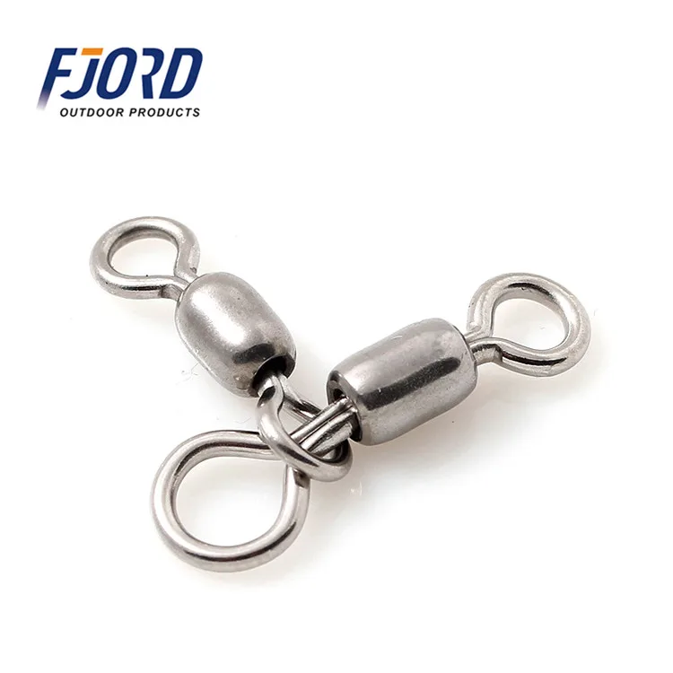 FJORD Japanese Style Stainless Steel Metal Combination Crane Fishing Snap Swivels