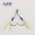 FJORD High Quality Sea Double Assist Jigging Hook With Cord and Solid Ring - photo 4