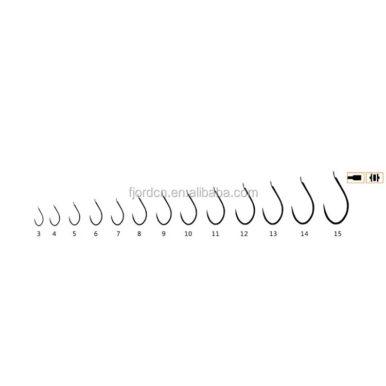 FJORD KISU-K  High Quality Carbon Steel Tackle Barbless Sea Fishing Single Hook