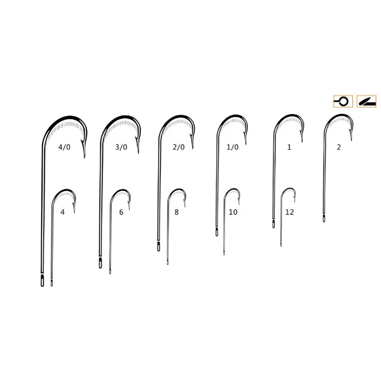 FJORD Metal Super Long Shank Qnique Design Sea CARLISLE Fishing Hook