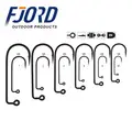 FJORD 90 Degree Forged Bend 2x Strong Black Nickle Fishing Accdessory Jig Hooks - photo 1