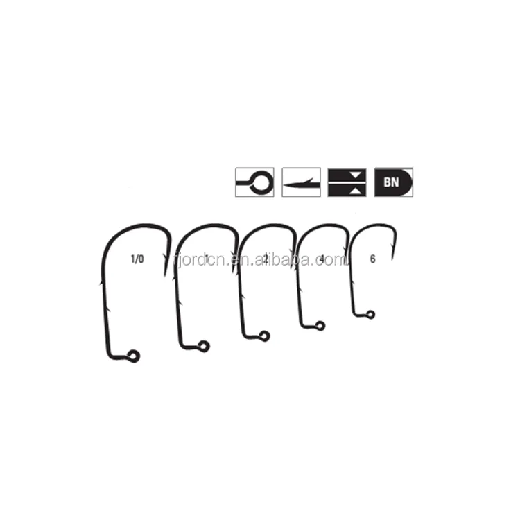 FJORD Bulk 90 Bend 2 Slides on the Long Shank Jig Hook