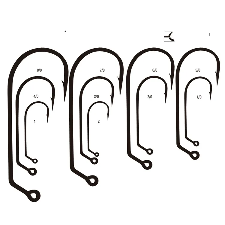 FJORD MTL-VERSION Bulk 60 Degree Wide Ben Black Nickel Fishing Jig Hooks