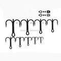 FJORD MUSTAD Bulk Classic Round Bend 2X Strong Treble Saltwater Fishing Hooks - photo 3