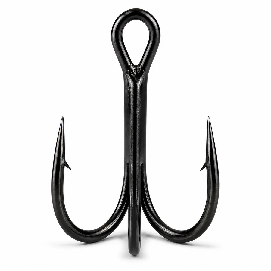 FJORD MUSTAD Bulk Classic Round Bend 2X Strong Treble Saltwater Fishing Hooks