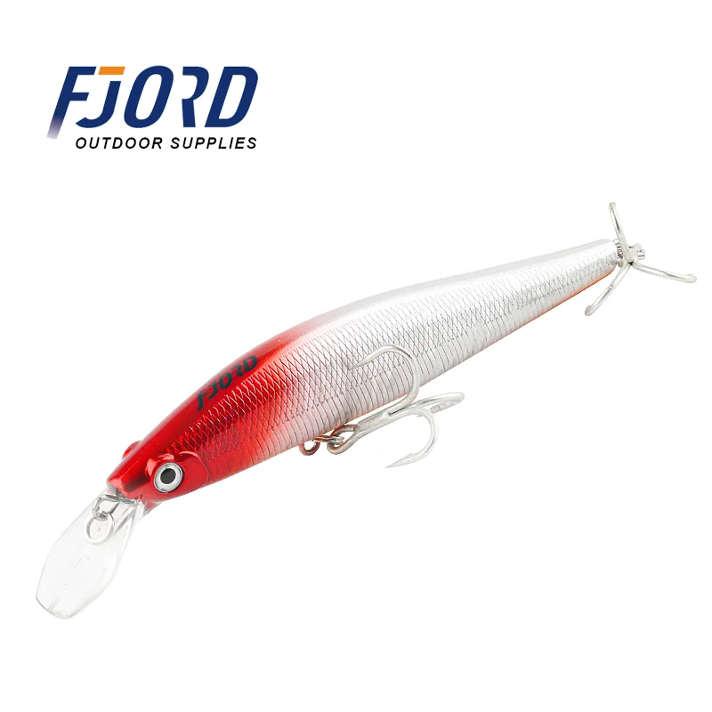 FJORD Wholesale 130mm 52g High Quality Sinking 3D Fishing Lure Eye Hard Minnow Lure