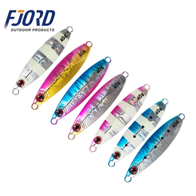 FJORD 20g30g40g Saltwater Glow in the Dark Lead Slow Micro Fishing Jigs Lures
