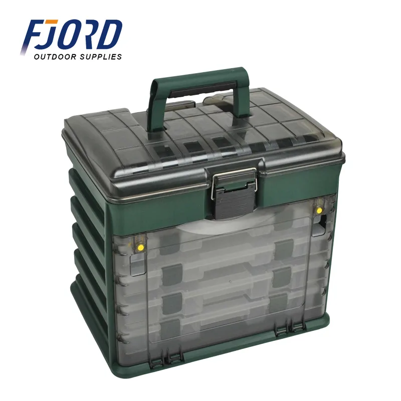FJORD Multi-function Waterproof Food Grade Plastic Fishing Tackle Box Fishing Lure Box