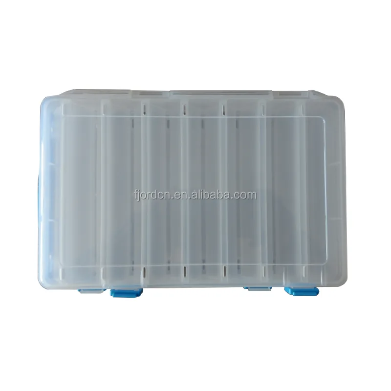 FJORD Double-sided Transparent Fishing Box Waterproof Multi-function Bait Box Plastic Box