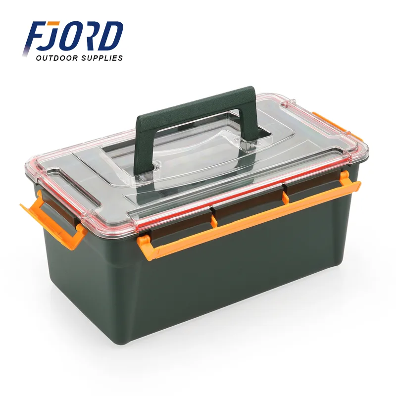FJORD OEM Portable Tool Box Plastic Fishing  Box Outdoor Sports Tool Kit