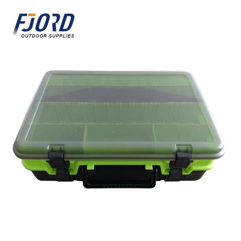 FJORD Wholesale and Customized Double Layer Portable Tool Box Plastic Fishing Box