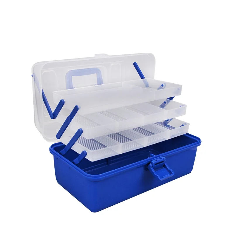 FJORD 4-Layer Portable Plastic Fishing Tackle Box PP Material for Fly Fishing in Outdoor River Conditions