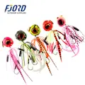 FJORD 100g/120g/150g Silicone Rubber Skirt Jigs Head Snapper Slider Jig Trilling Fishing Lure for Saltwater - photo 1