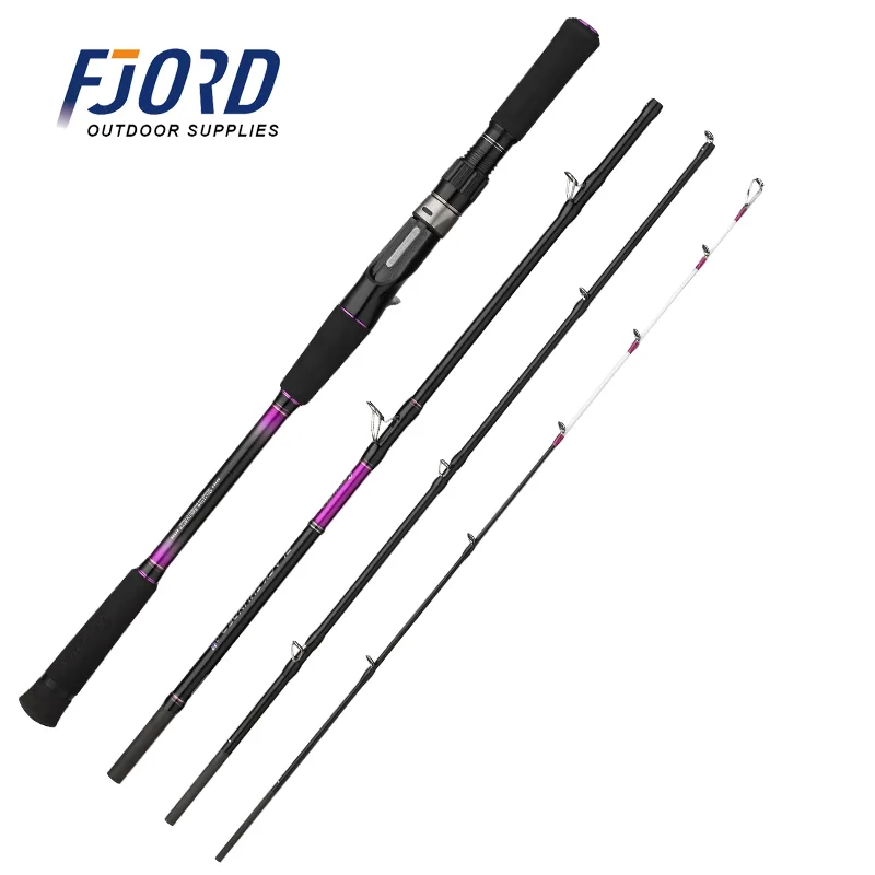 FJORD Casting Rod Spinning Rod Multi-section Travel Boat High Quality 2.1m 2.4m 210-240cm Sea Fishing Rod Carbon Blank 240210