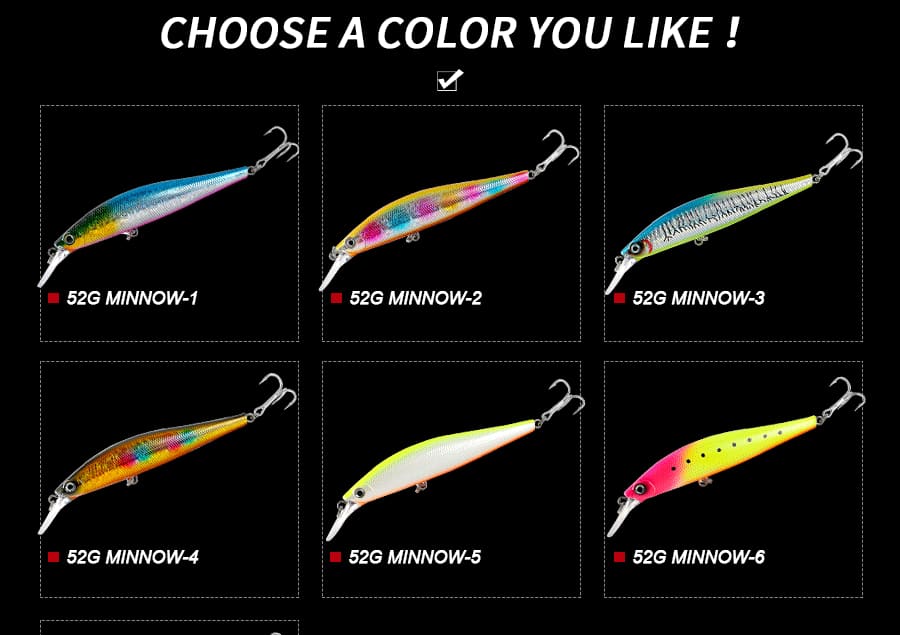 FJORD Wholesale Heavy Sinking Minnow 52g 130mm Saltwater Fishing Lure detail 5