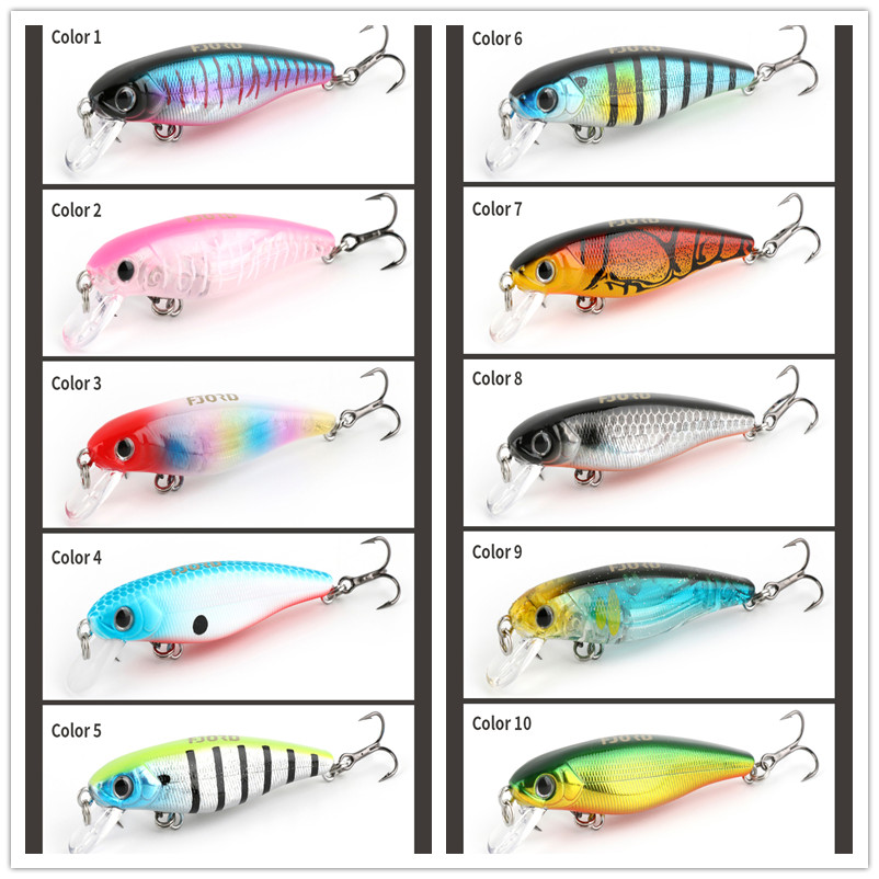 FJORD Sea Fishing Lures Minnow Custom 4gSaltwater Minnow Fishing Lures 55mm Suspending detail 6