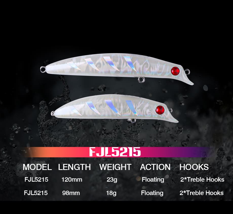 FJORD High Quality 98mm 18g Saltwater Fishing Lures Floating Big Game Tuna Marlin Lures Long Shot Sea Fishing Lure Stocked detail 8