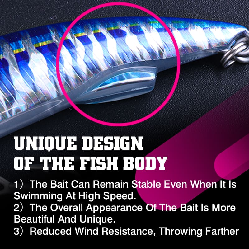 FJORD Stock 3d Printing 50g Plastic Minnow Lure Transparent Saltwater Fishing Mold Salmon Tuna Bream Sea Bass detail 4
