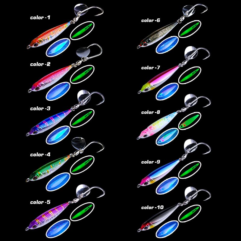 FJORD 2026 New Arrival UV Stock Jig Lure Metal Freshwater Fishing Lures 40g 60g for Tuna & Salmon in River detail 7
