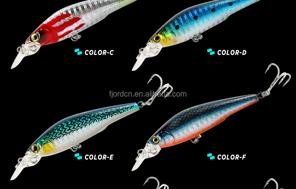 FJORD Hard Plastic70mm 8g 3d Eyes Fishing Minnow Lures Wobbler Twitching Lure Sinking Wholesale Fishing Bait detail 3