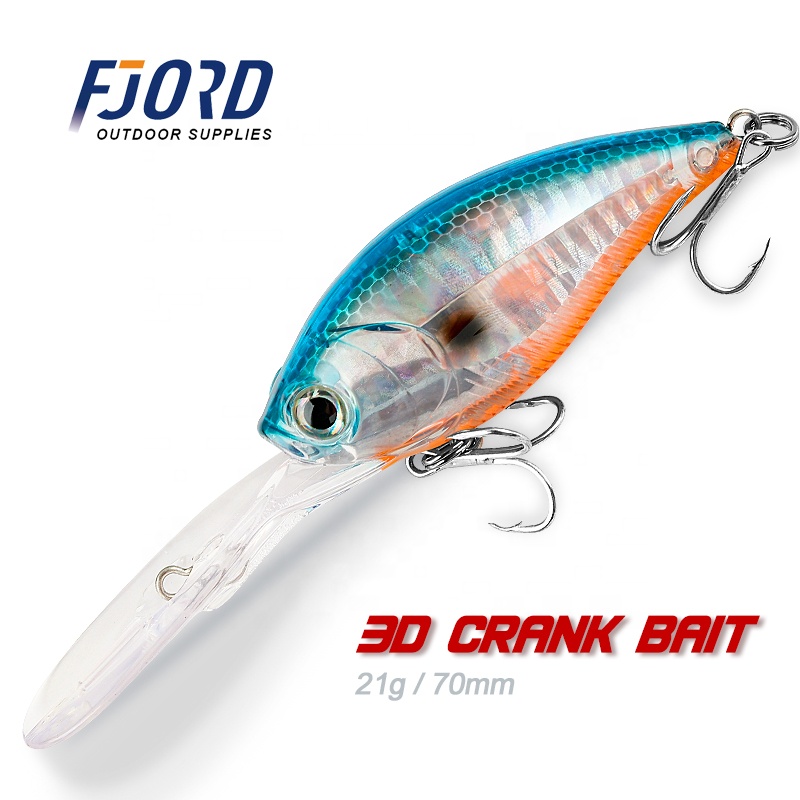 FJORD High Quality 23g/70mm Crankbait Artificial Hard Bait Wobbler Fishing Lure for Ocean Boat Trout Sea Fishing detail 9