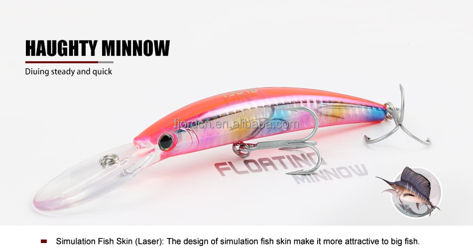 FJORD 17g/110mm  Minnow Lure Hard Plastic Sea Fishing Lures Packaging detail 1