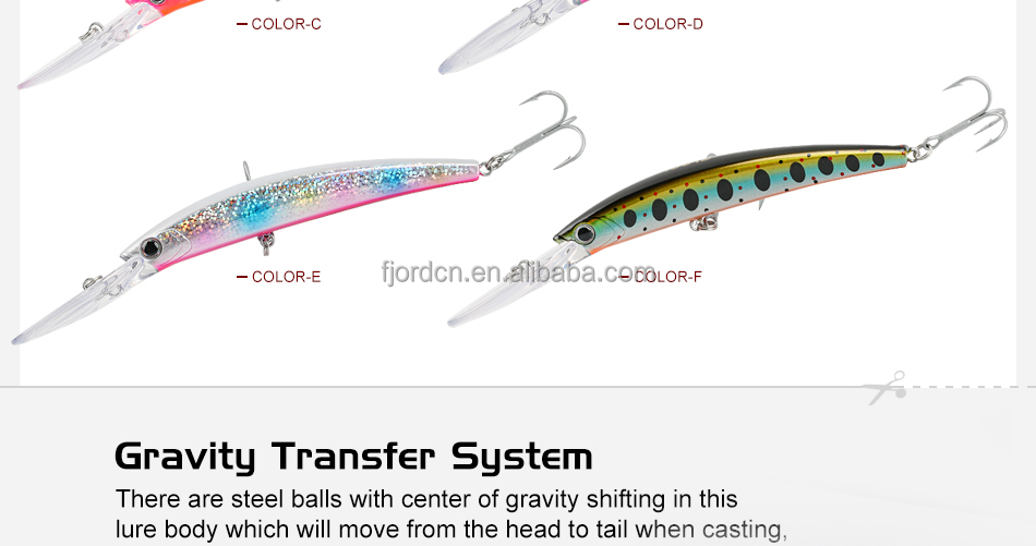 FJORD 17g/110mm  Minnow Lure Hard Plastic Sea Fishing Lures Packaging detail 3