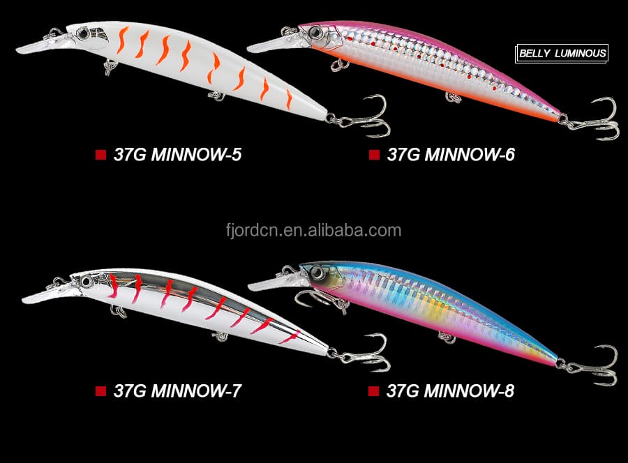 FJORD High Quality 110mm 37g 3d Eyes for Heavy Minnow Fishing Lure Wobbler Lure Sinking Saltwater Bait Tackle detail 3