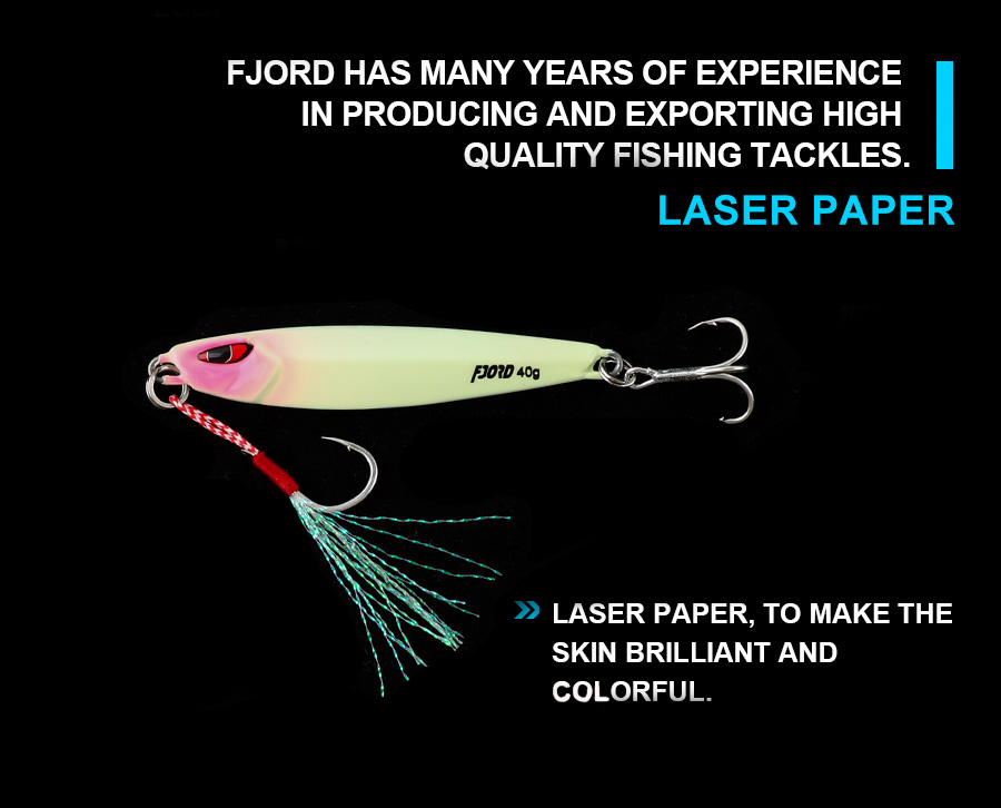 FJORD High Quality 7g 10g 20g 40g Metal Jig Lures Vertical Slow Fishing Saltwater Ocean Boat Hard Baits Carp Trout detail 3