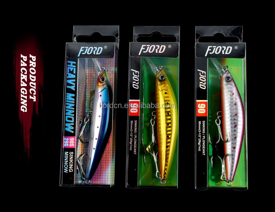 FJORD Stock Bass Fishing Bait Lures 90mm 29g Professional Sinking Fishing Lure Hard Minnow Saltwater Fishing Lure detail 7