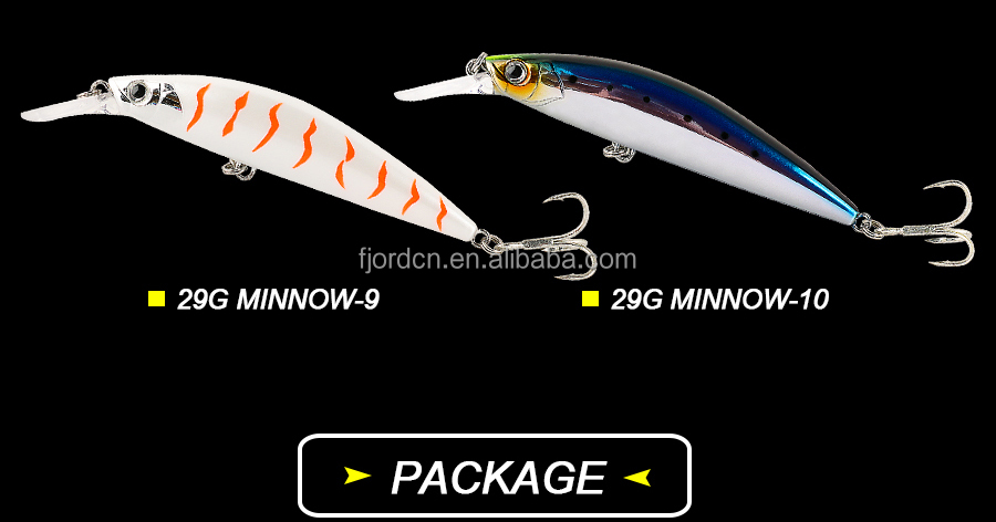 FJORD Stock Bass Fishing Bait Lures 90mm 29g Professional Sinking Fishing Lure Hard Minnow Saltwater Fishing Lure detail 9