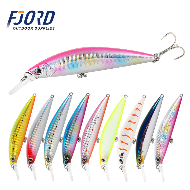 FJORD Stock Bass Fishing Bait Lures 90mm 29g Professional Sinking Fishing Lure Hard Minnow Saltwater Fishing Lure