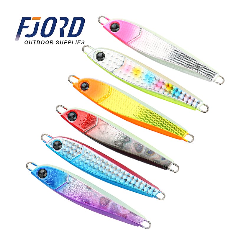 FJORD High Quality 30g 40g 60g Jigging Metal Fishing Lure Fishing Jig Lure Metal Jig Lure With Hooks detail 11