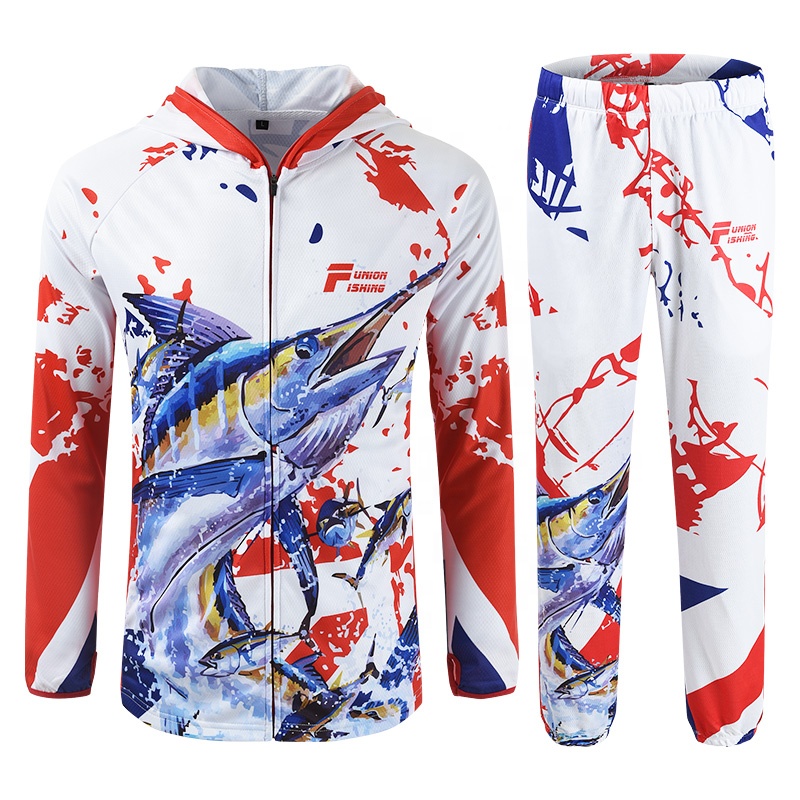 FJORD Breathable Polyester Long Sleeve Fishing Shirts Quick Dry and Waterproof with Custom Wholesale Sublimation Printed Design