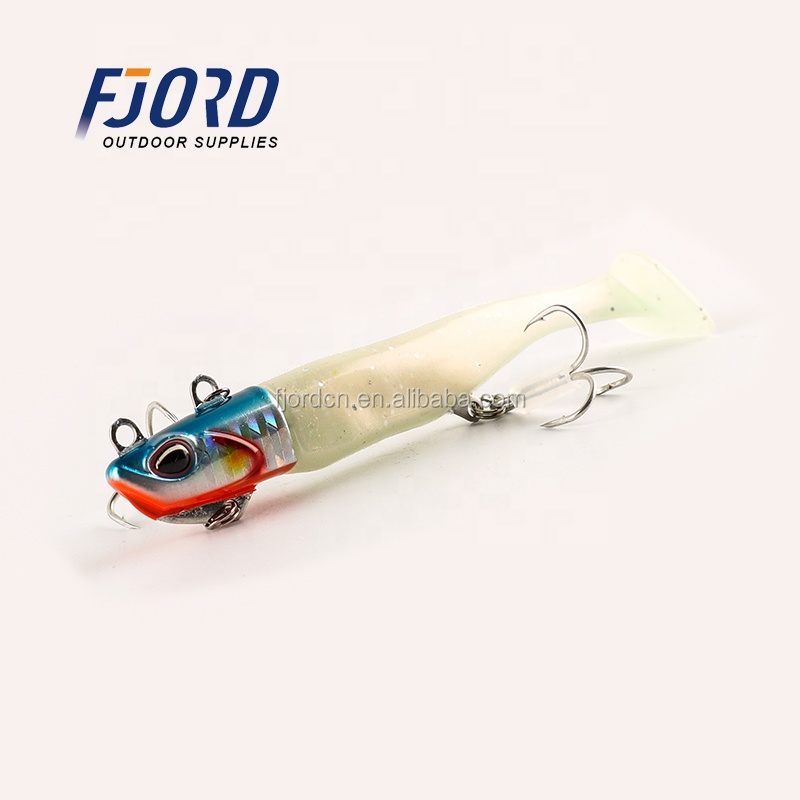 FJORD High Quality Lead Head Silicone  Soft Plastic Body Fishing Lure Metal Lure detail 1