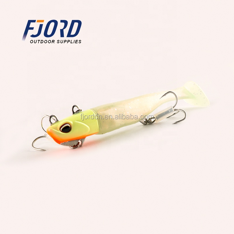 FJORD High Quality Lead Head Silicone  Soft Plastic Body Fishing Lure Metal Lure detail 3
