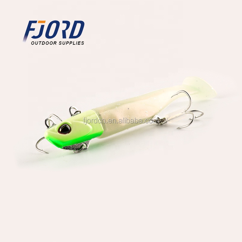 FJORD High Quality Lead Head Silicone  Soft Plastic Body Fishing Lure Metal Lure detail 5