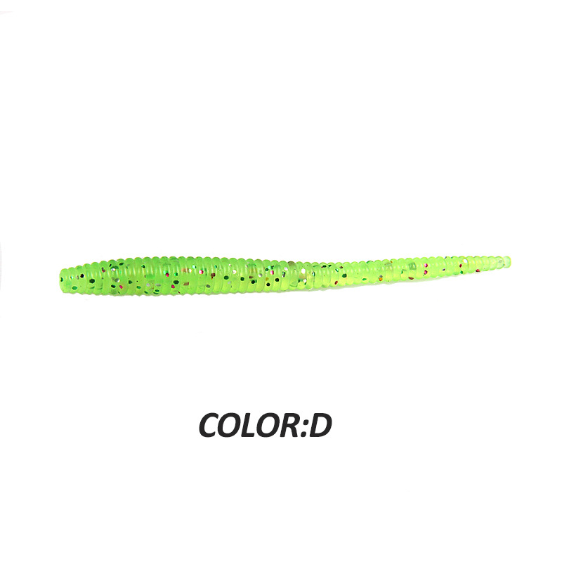 FJORD 20pcs a Bag China Factory Soft Bait Smell Soft Lure Plastic 80mm 1.12g Worm Lures