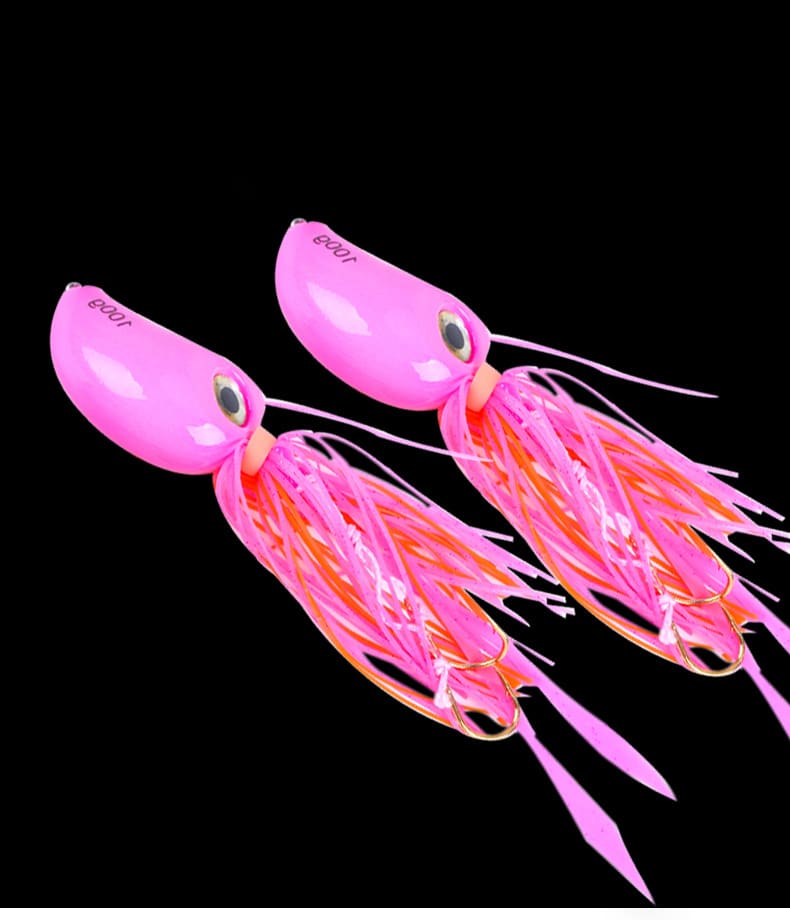 FJORD China Factory 100g Lead Head Skirted Jig Baits Metal Sea Fishing Lures  for Saltwater Jigging Head detail 7